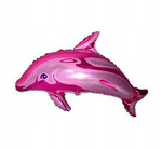 Balon foliowy DELFIN RÓŻOWY urodziny roczek 35cm