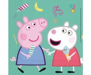 Serwetki ŚWINKA PEPPA na urodziny 20szt 33x33cm