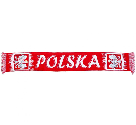 Szalik dla kibica POLSKA Piłka Nożna Siatkówka na Mecz Mistrzostwa 130x20cm