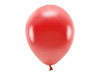 Balony ECO 30cm metaliczne CZERWONY 10szt urodziny