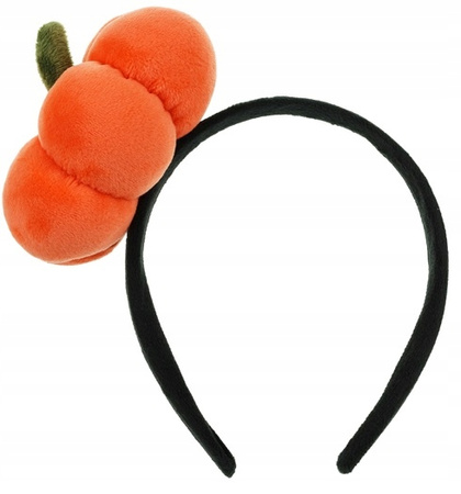 Opaska Pomarańczowa Dynia Strój Przebranie Dekoracja na Halloween 16.5x17cm