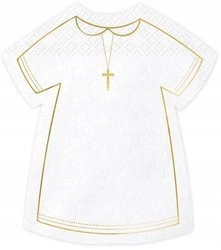 Serwetki BIAŁE ALBA Komunijna komunia 20sz 14x16cm