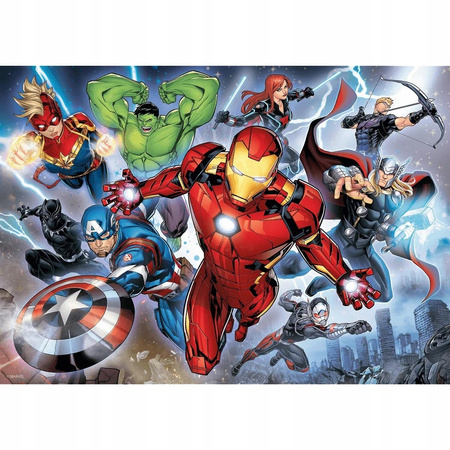 Puzzle WALECZNI AVENGERSI Marvel IRON MAN PREZENT układanka 200szt TREFL 7+