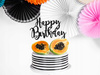 TOPPER na tort HAPPY BIRTHDAY CZARNY 22,5cm ROCZEK