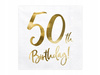 Serwetki na 50 urodziny 50th Birthday 33x33cm 20sz