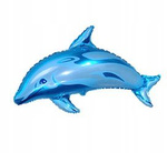 Balon foliowy DELFIN NIEBIESKI na urodziny 35cm