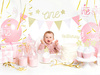 TOPPER na tort 1st Birthday ZŁOTY 21cm ROCZEK