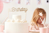 TOPPER na tort 1st Birthday ZŁOTY 21cm ROCZEK