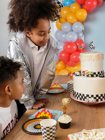 TOPPER Auta Autka dekoracja pikery na tort muffinki babeczki urodziny 4szt
