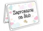 Zaproszenia na ślub z potwierdzeniem KOPERTY 10szt