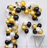 Zestaw girlanda CZARNY ZŁOTY balony urodziny 100sz