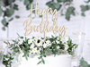 TOPPER drewniany HAPPY BIRTHDAY na urodziny TORT