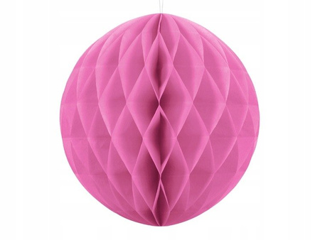 Kula bibułowa RÓŻOWA 10cm na Urodziny Wesele 1szt