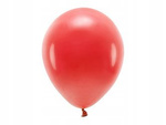 Balony ECO 30cm pastelowe CZERWONY 10szt na roczek