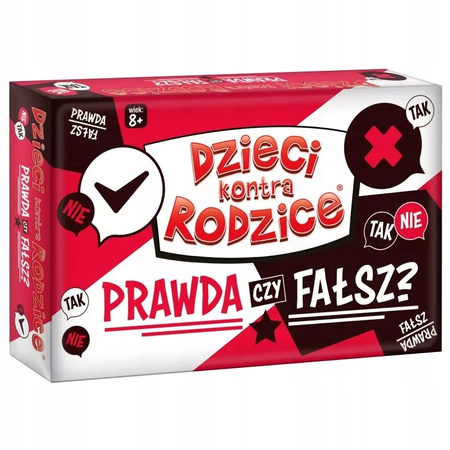 GRA Dzieci kontra Rodzice PRAWDA CZY FAŁSZ? rodzinna PREZENT na urodziny 8+