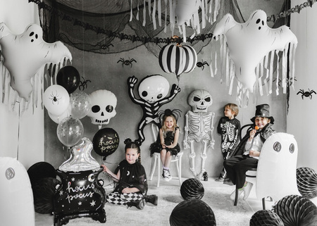 Duży Balon foliowy Kościotrup Szkielet XXL Dekoracja na Halloween 46x129cm