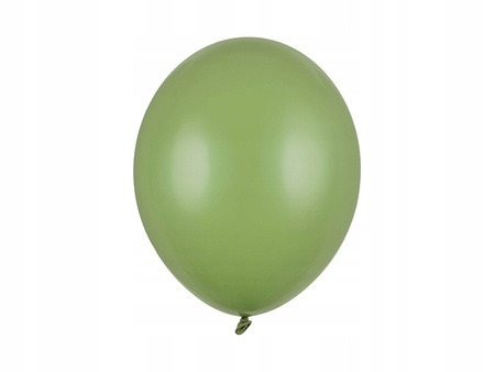 Balony urodzinowe ROSEMARY GREEN 30cm Pastelowe na ślub urodziny roczek x10