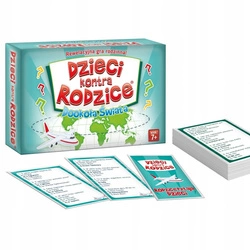 GRA Dzieci kontra Rodzice DOOKOŁA ŚWIATA rodzinna PREZENT na urodziny 7+
