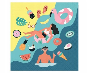 Serwetki Summer Party plaża papierowe urodziny 20s