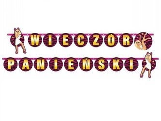 Baner Dekoracja girlanda 200cm wieczór PANIEŃSKI