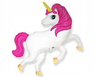 Balon foliowy Jednorożec Różowy na urodziny 35cm