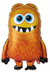 Balon foliowy Monster Orange na urodziny roczek party Potworek Potwór 35cm