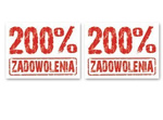 Naklejki 200% ZADOWOLENIA pod buty dla męża żony