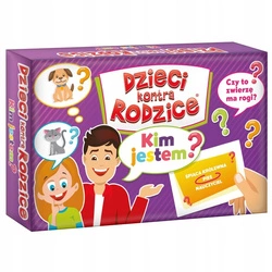 GRA Dzieci kontra Rodzice KIM JESTEM? rodzinna karciana PREZENT na urodziny