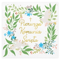 Serwetki Pierwsza Komunia Święta komunijne 20szt