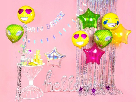 Opalizujący balon foliowy Gwiazdka 48cm urodziny
