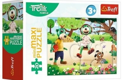 Puzzle MINI MAXI Wakcyjny dzień TREFLIKÓW PREZENT układanka 20el TREFL 3+