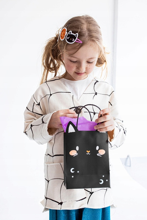 Eleganckie Spinki do włosów Dynia Czarny Kot Duszek Ozdoba na Halloween 3sz