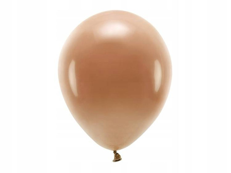 Balony ECO 30cm pastelowe CZEKOLADOWY BRĄZ 10szt