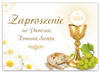 Zaproszenia na Pierwszą Komunię św. koperty 10szt