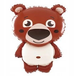 Balon foliowy MIŚ na urodziny 45x63cm ZWIERZĄTKA