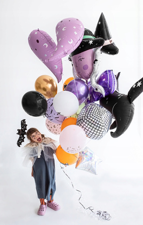 Duży Balon foliowy Nietoperz Czarny Dekoracja na Urodziny Halloween 40x13cm