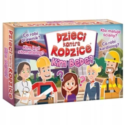 GRA Dzieci kontra Rodzice KIM BĘDĘ? rodzinna karciana PREZENT na urodziny