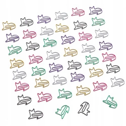 Metalowe kolorowe SPINAZCE biurowe KOTKI koty klipsy PREZENT kociarza 50szt