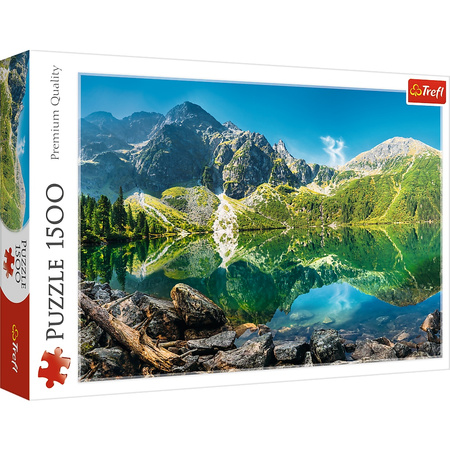 Puzzle Jezioro MORSKIE OKO Widok TATRY KRAJOBRAZ GÓRY układanka 1500 TREFL