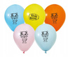 Balony Kolorowe Pastelowe Kicia Kocia na Urodziny Roczek Kotek 30cm 5szt.