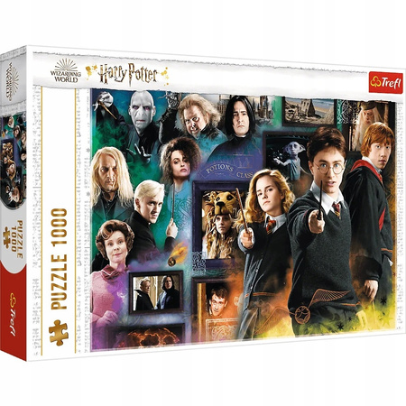 Puzzle HARRY POTTER HOGWART RON HERMIONA układanka 1000el PREZENT TREFL 12+