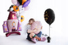 Balon foliowy Czarny Złoty Hocus Pocus Dekoracja na Urodziny Halloween 45cm