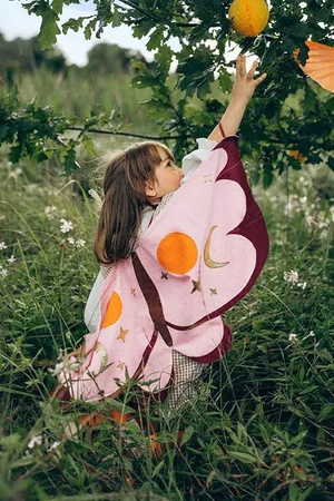 Kostium ĆMA SKRZYDŁA MOTYLEK strój motyl na bal karnawałowy przebierańców