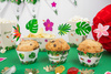 Pikery Kolorowe Hawaii Party Hawajskie na muffinki babeczki urodziny 6szt