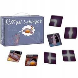 GRA rodzinna MYSI LABIRYNT obrazkowa edukacyjna PREZENT na urodziny 3+