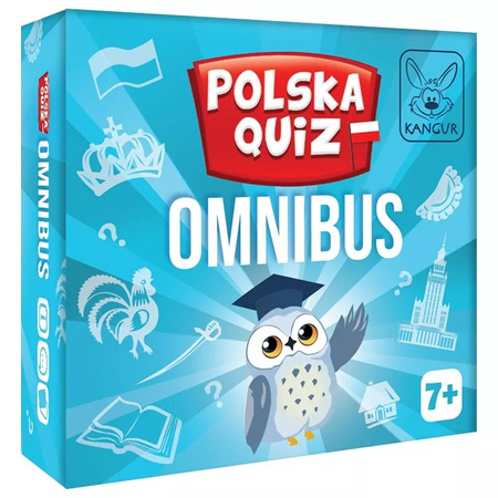 GRA Polska Quiz Omnibus edukacyjna rodzinna obrazkowa karciana PREZENT 7+