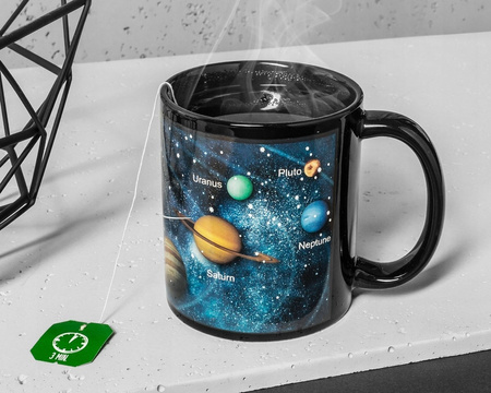 Kubek magiczny UKŁAD SŁONECZNY ceramiczny PREZENT zmieniający kolor PLANETY