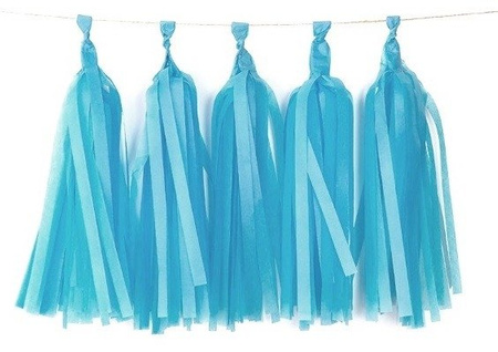 Girlanda FRĘDZLE NIEBIESKIE na urodziny roczek 35c