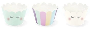 Papilotki do babeczek na muffinki Jednorożec 6szt