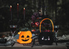 Torebka Dynia Pomarańczowa z Filcu na Słodycze Cukierki Halloween 35x18x8cm